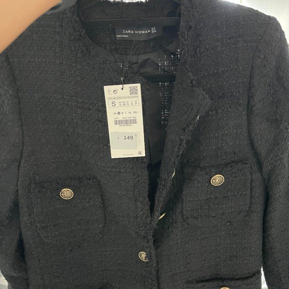 Zara Tweed Blazer - Picture 1 of 2